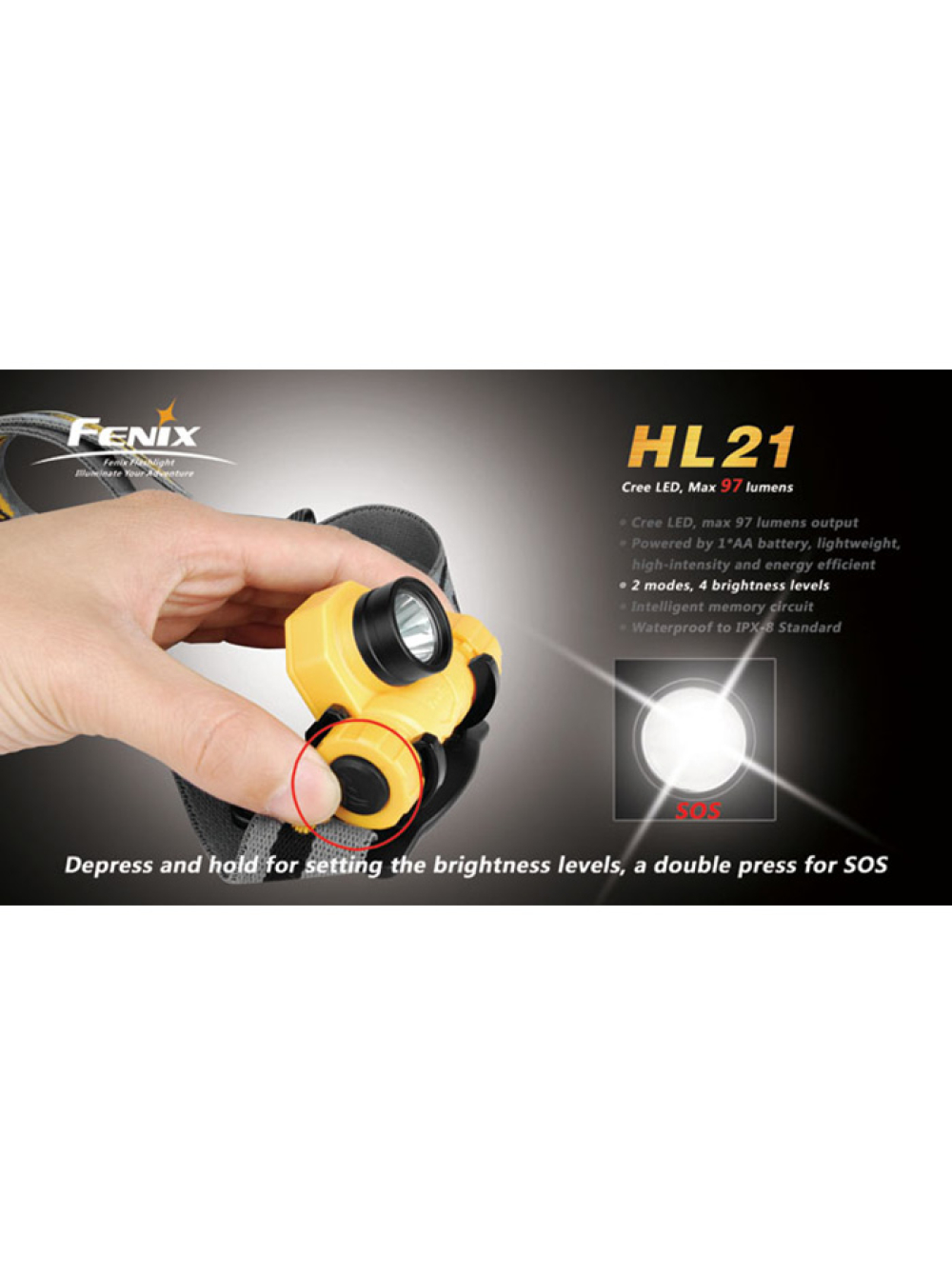 Ліхтар налобний Fenix HL21